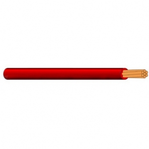 6mm AUTO CABLE RED