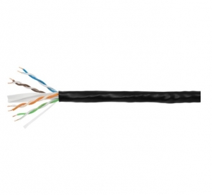 Black Cat6 LAN Cable